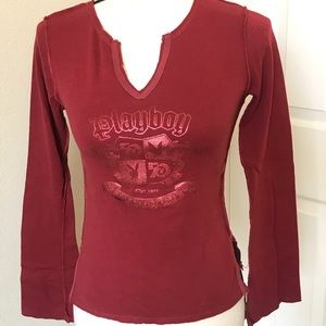 Red Glitter 50th anniversary PlayBoy shirt